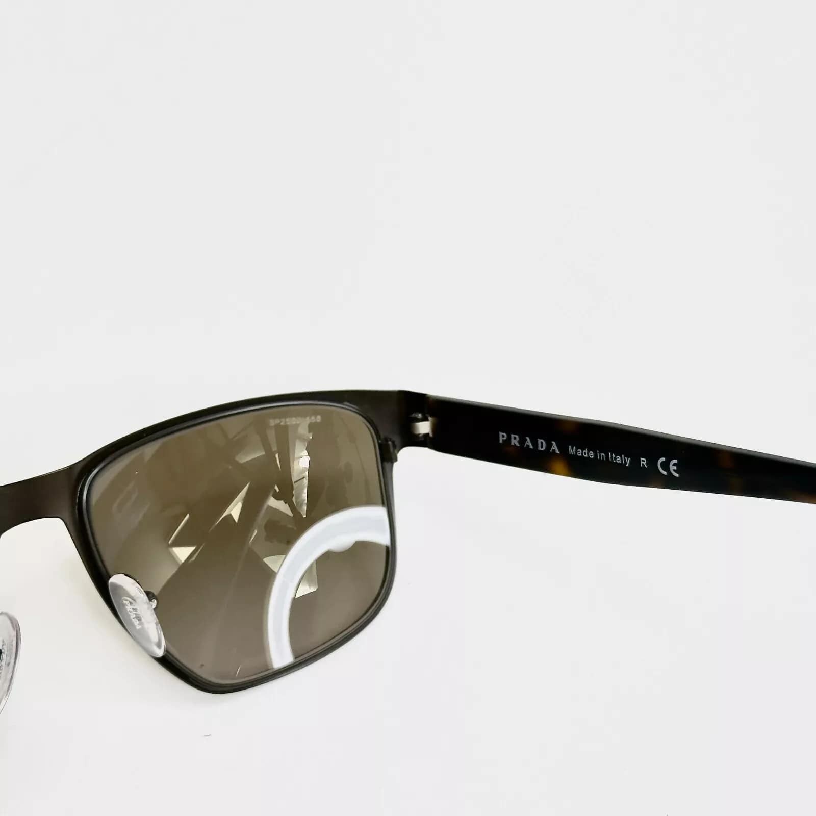 Prada PRADA 55S Square PR55SS Black Brown Logo Men Sunglasses Size ONE SIZE - 2 Thumbnail