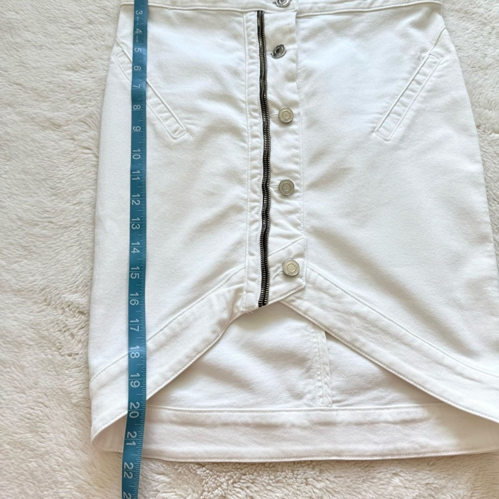Rta RtA women jeans white skirt size S Retail 320$ Size 25" / US 0 / IT 36 - 8 Thumbnail