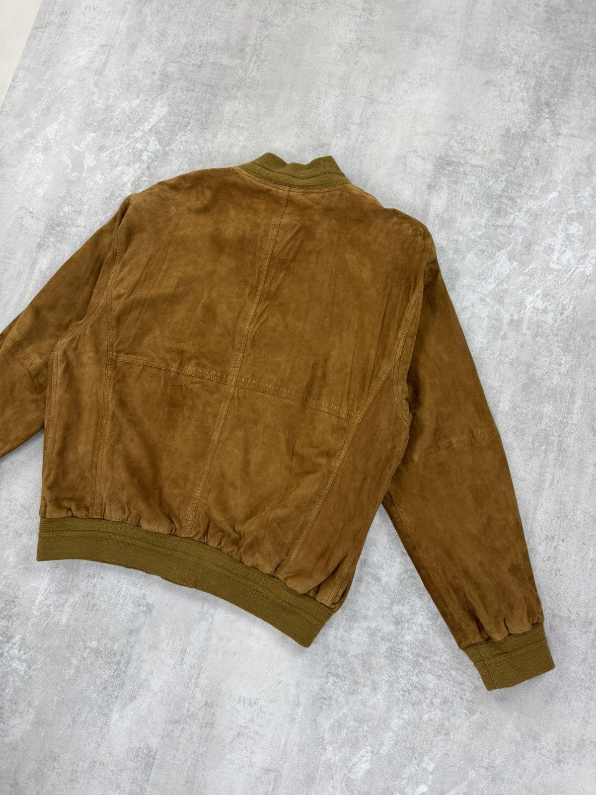 Other Vintage Suede Bomber Jacket Old Money Preppy Leather JKT Size US L / EU 52-54 / 3 - 5 Thumbnail