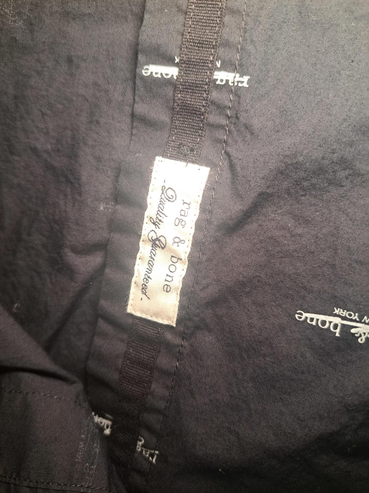 Rag & Bone Rag & Bone Button Up Shirt Mens XXL Black Logo Cotton Size US XXL / EU 58 / 5 - 4 Thumbnail