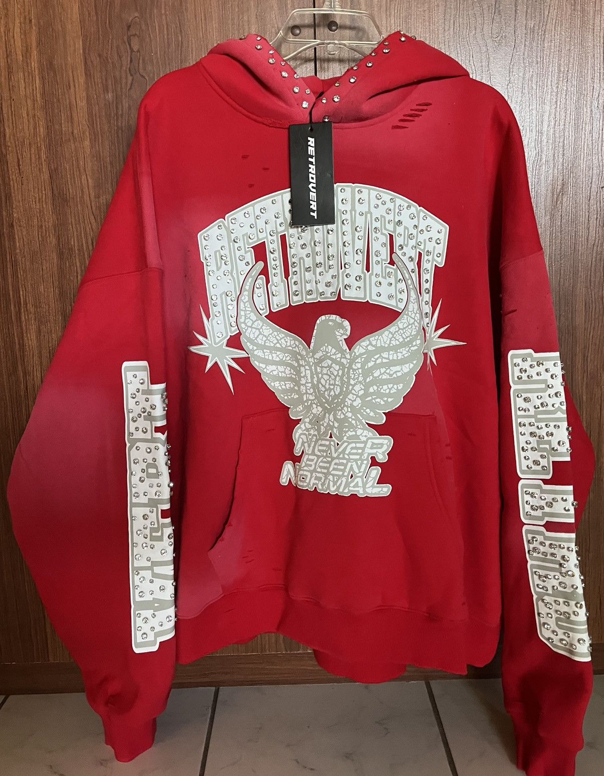 RETROVERT RETROVERT RHINESTONE STAR EAGLE HOODIE Size US XL / EU 56 / 4 - 1 Thumbnail