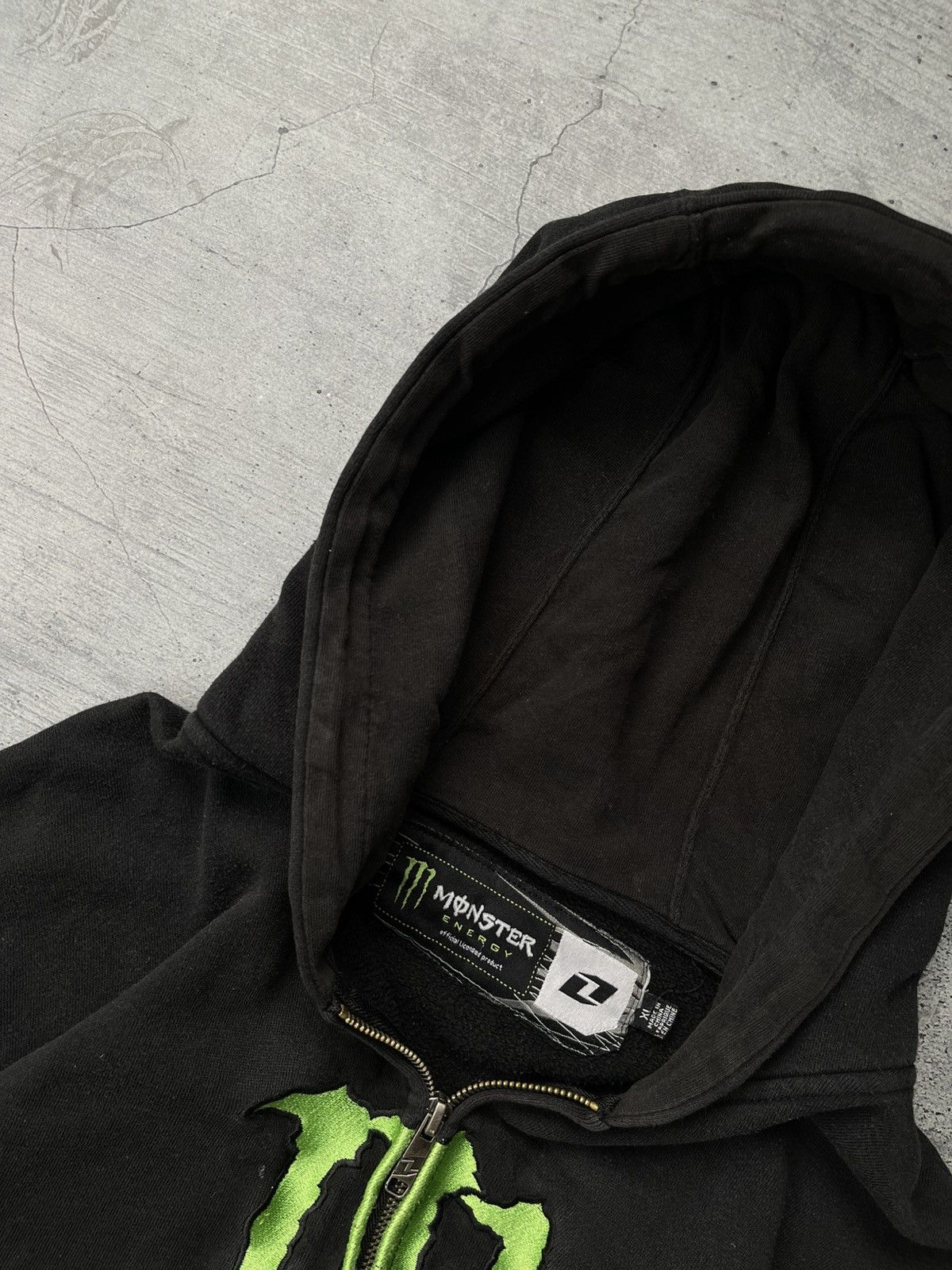 Fox Racing Monster Vintage Distressed Racing Zip Hoodie Y2K Xl Size US XL / EU 56 / 4 - 6 Thumbnail