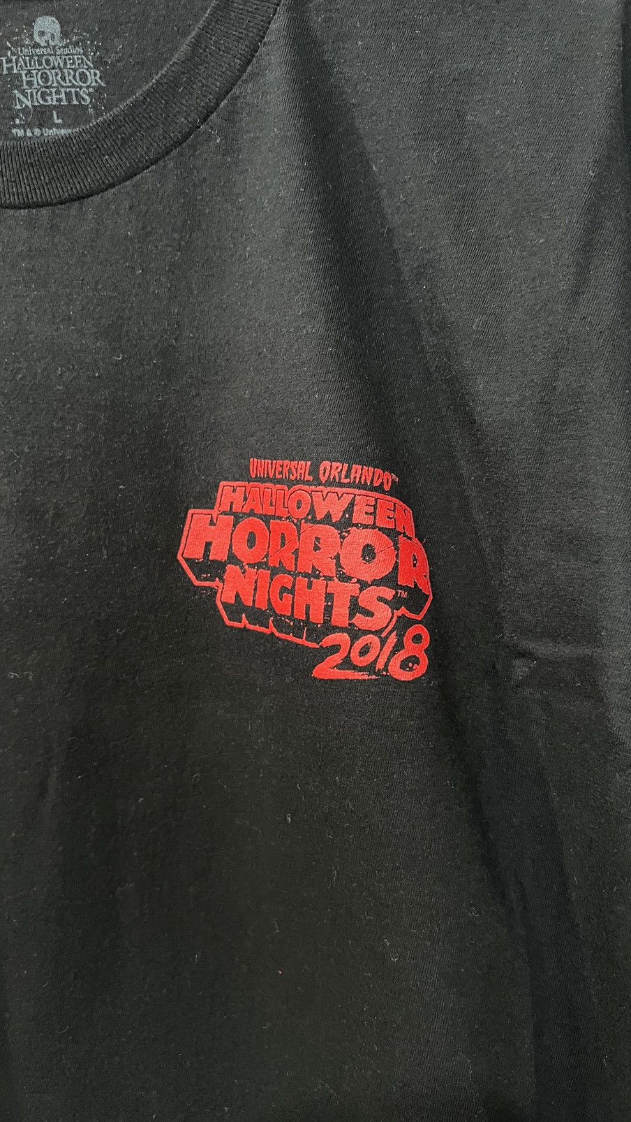 Universal Studios 2018 Halloween Horror Nights TShirt Size Large Size US L / EU 52-54 / 3 - 5 Thumbnail