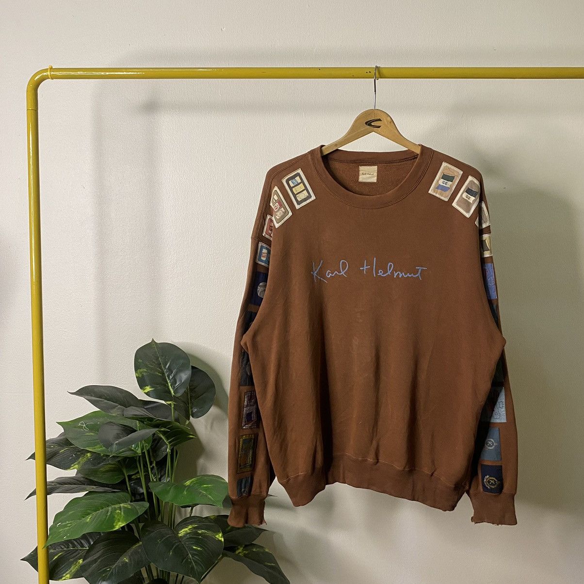 Karl Helmut Karl Helmut Patchwork Detailing Sweatshirt Size US L / EU 52-54 / 3 - 1 Thumbnail