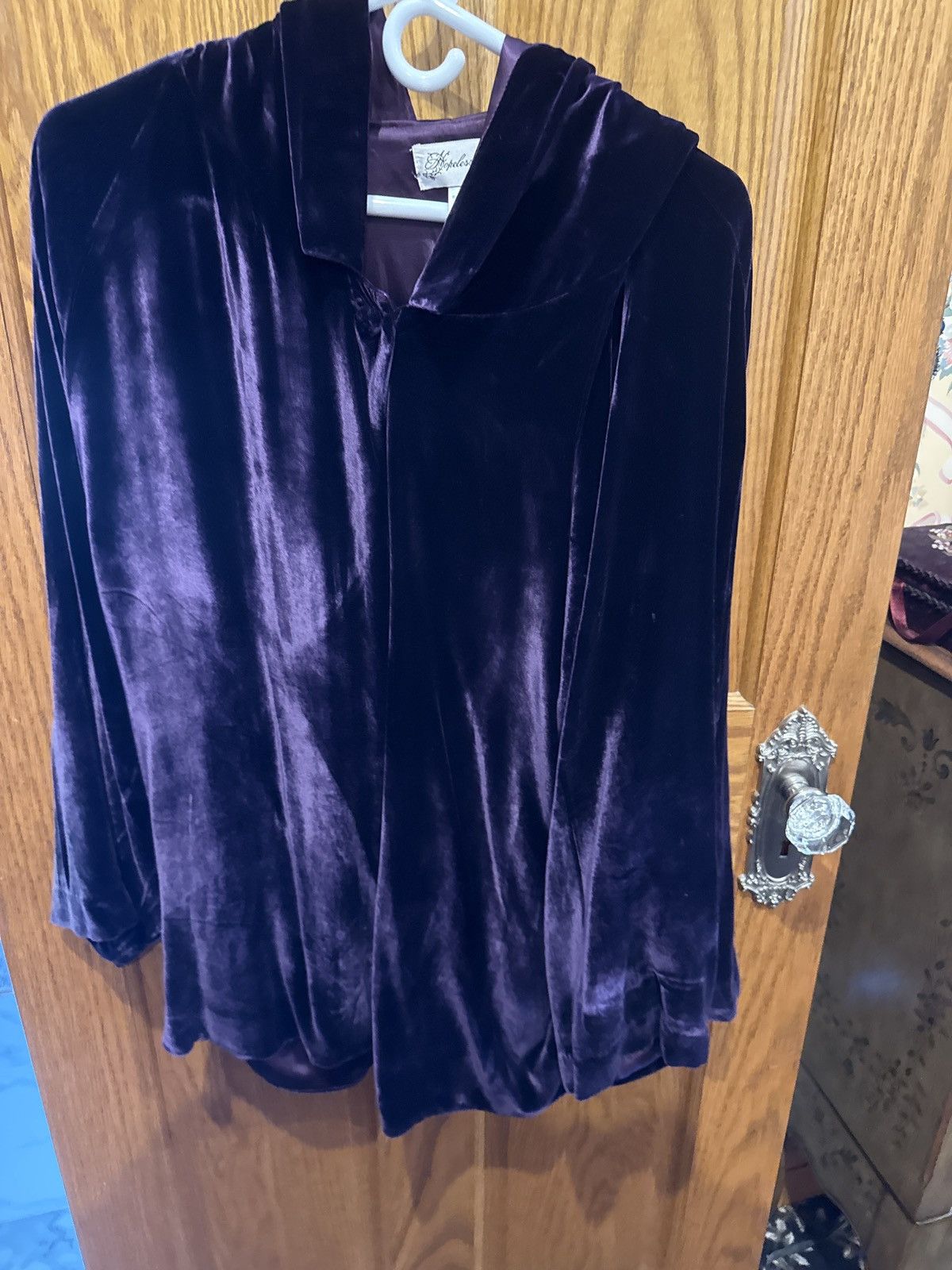 Other Purple velvet coat Size L / US 10 / IT 46 - 1 Thumbnail