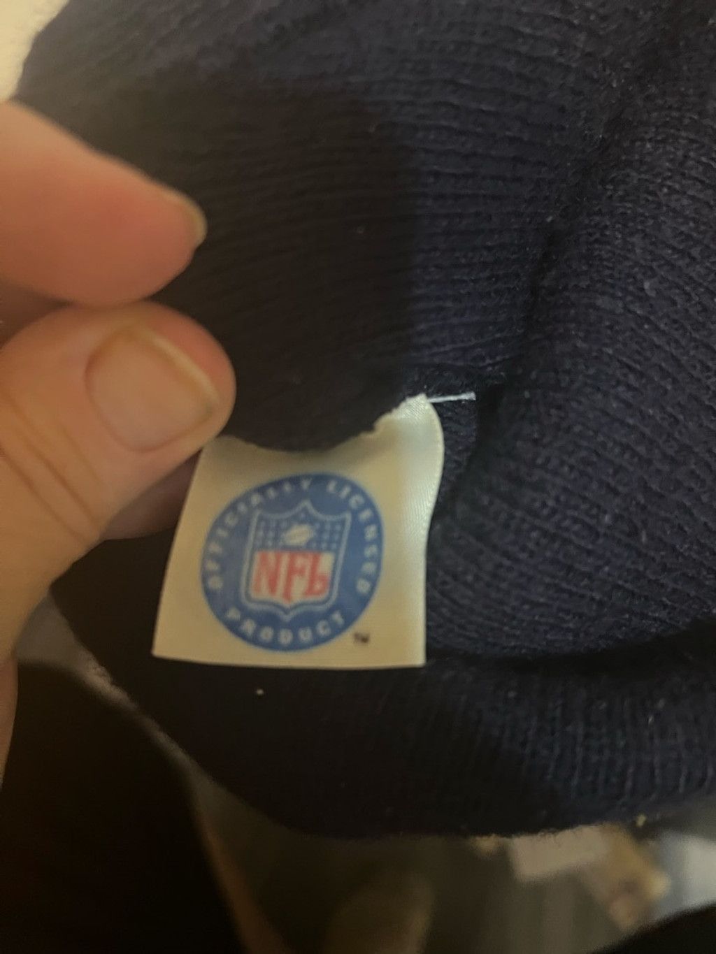 NFL Men's NFL Navy Orange Chicago Bears Beanie One Size Size ONE SIZE - 5 Thumbnail