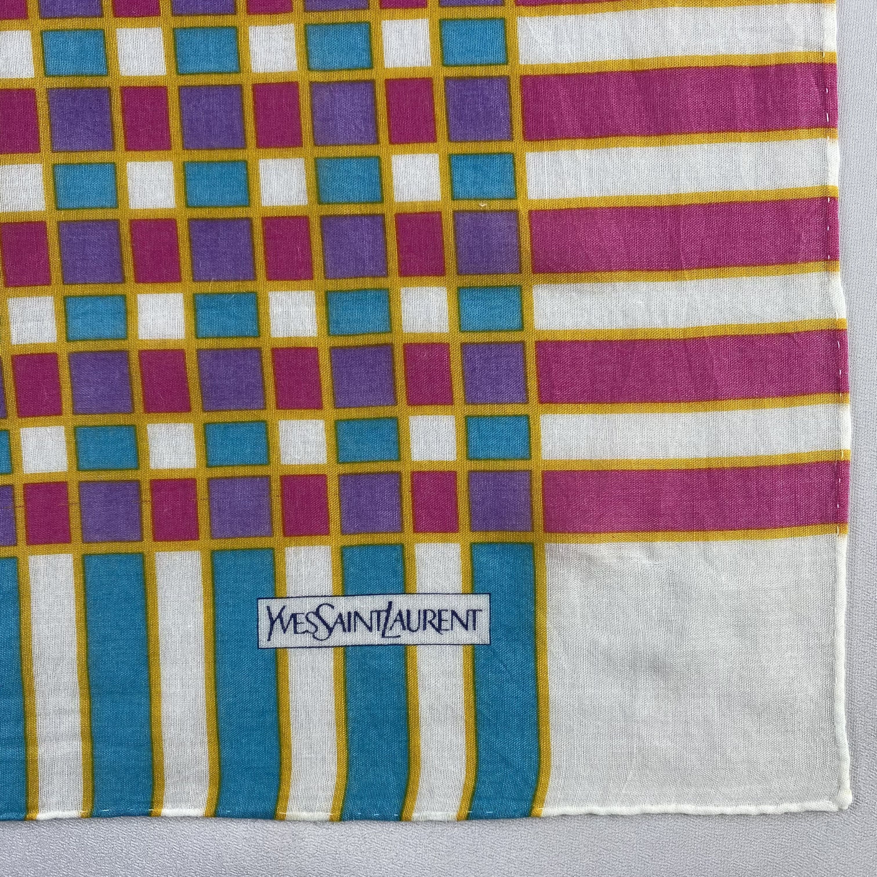 Vintage Yves Saint Laurent Handkerchief / Neckerchief-P1082 Size ONE SIZE - 3 Thumbnail