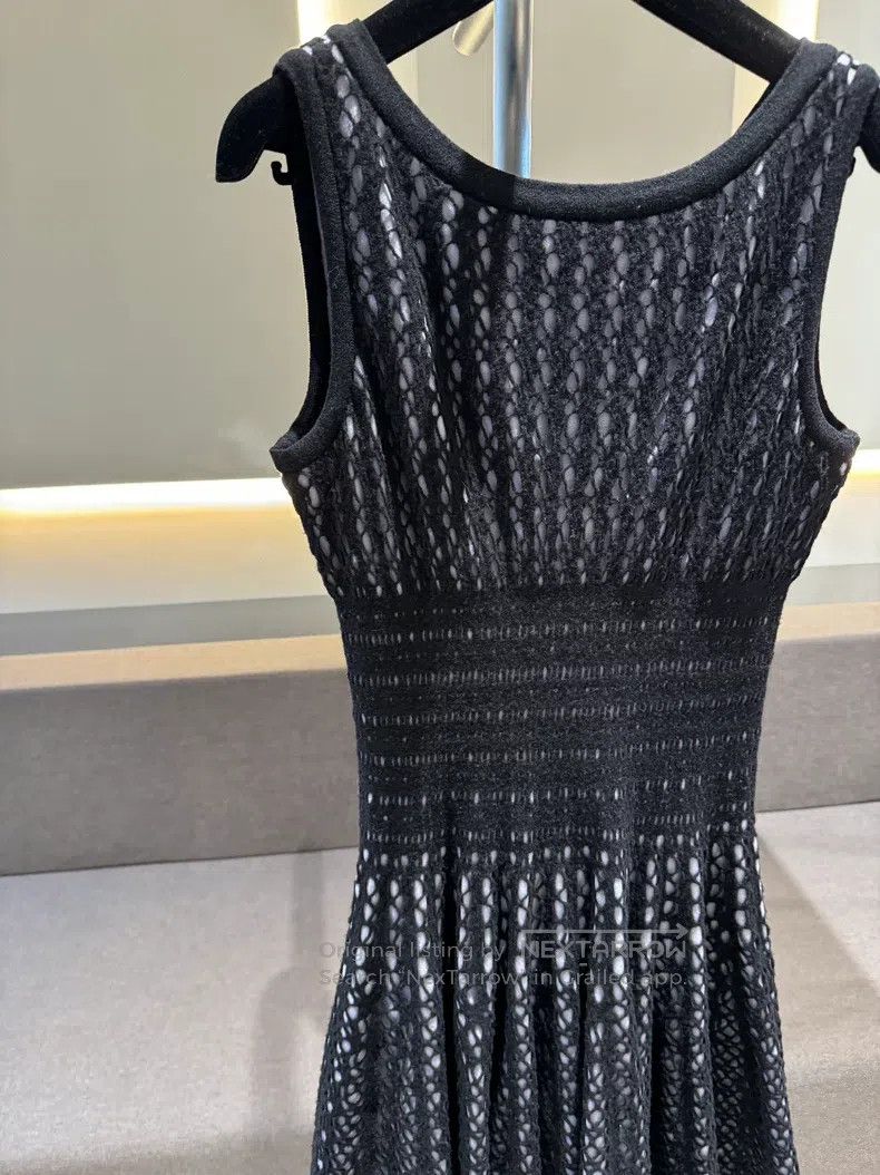 Alaia Alaia Sleeveless Knit Dress with Pleated Design Size S / US 4 / IT 40 - 3 Thumbnail