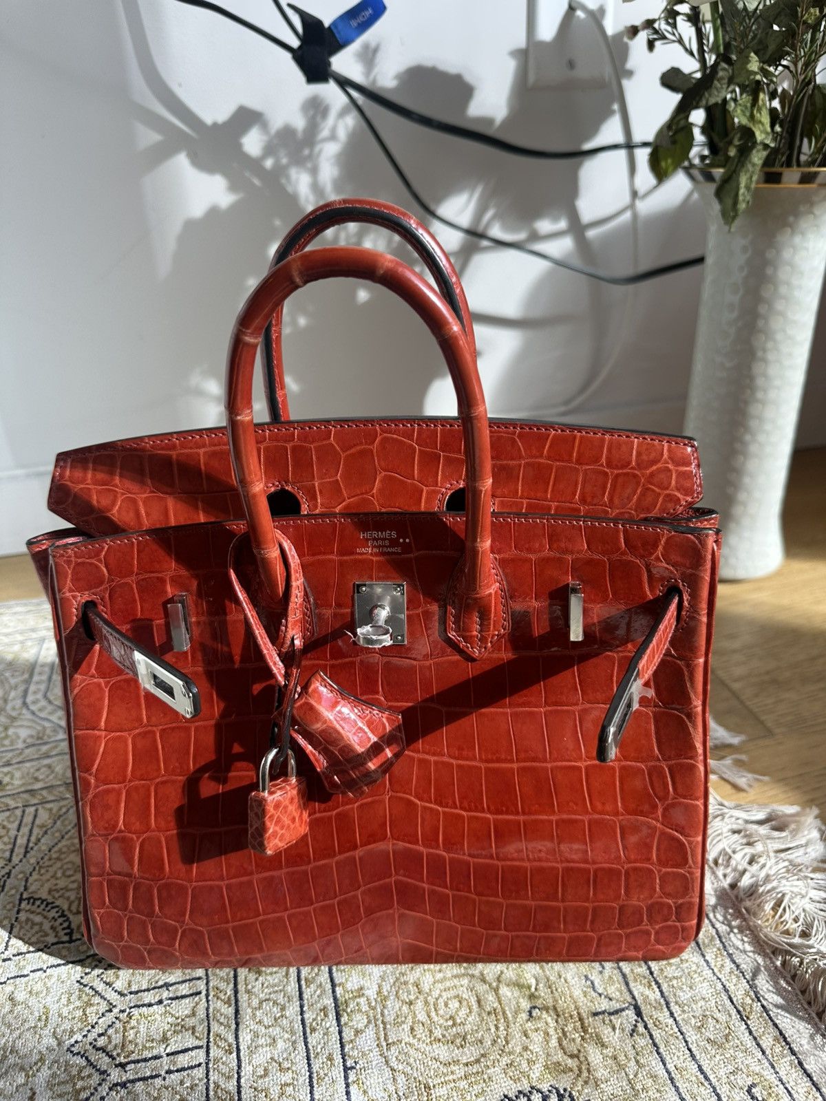 Hermes Hermès Crocodile Birkin 25 Palladium Hardware, 2015 Size ONE SIZE - 1 Thumbnail