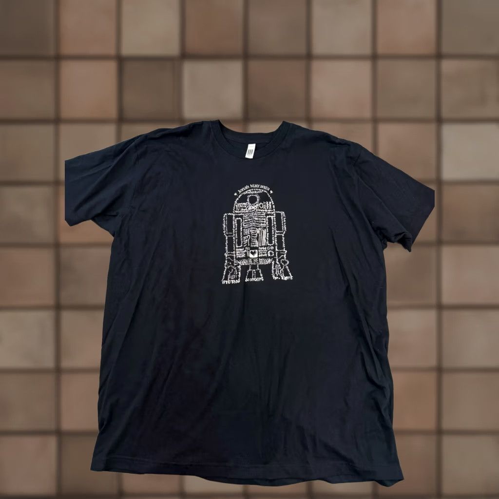 Vintage Star Wars R2d2 Jonah Matranga Exclusive Music T-Shirt Mens 2XL Black, Men’s (Size Xxl)