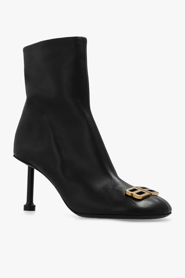 Balenciaga o1in1g0924 Groupie 80mm Bootie in Black Size US 6 / IT 36 - 4 Thumbnail