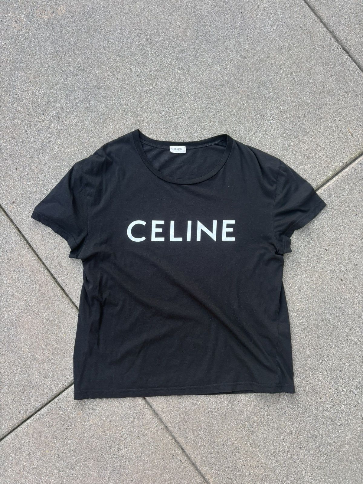 Celine Celine Logo Tee Size US S / EU 44-46 / 1 - 1 Thumbnail