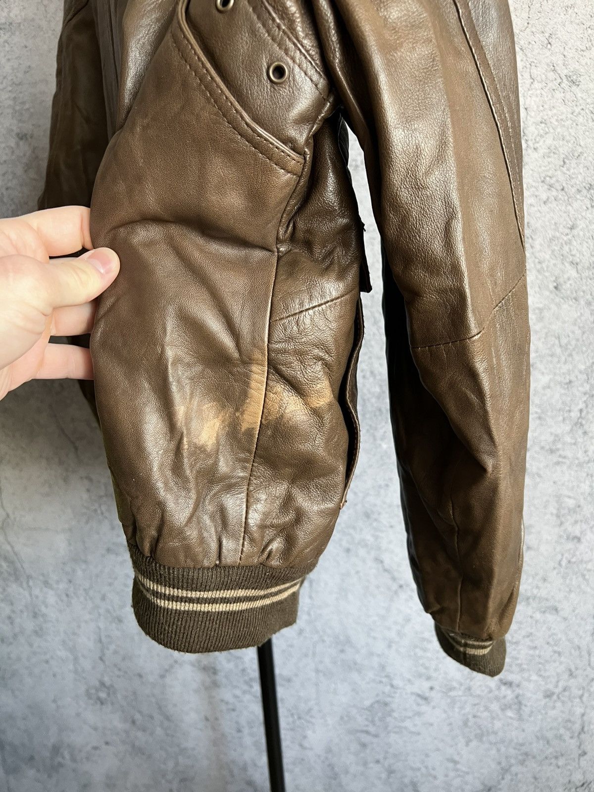 Leather Vintage Arizona Leather Jacket Marcucci Skins USA Air Force Size US L / EU 52-54 / 3 - 19 Thumbnail