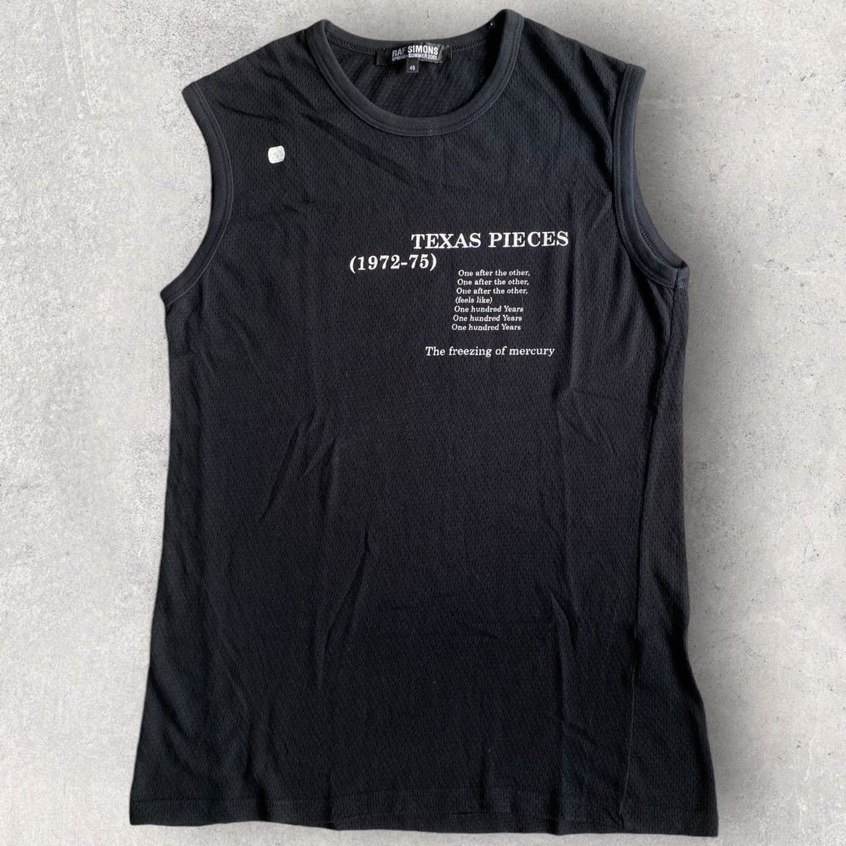 Raf Simons SS05 Archive Texas Pieces Mesh Sleeveless Top Size US M / EU 48-50 / 2 - 2 Thumbnail