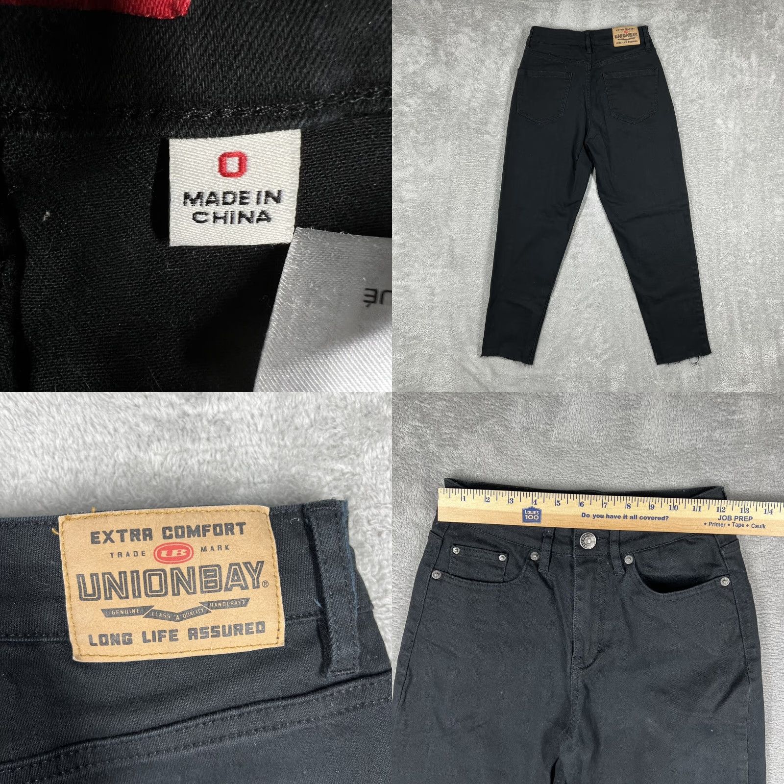 Vintage Union Bay Jeans Women’s Black Skinny Size 0 Cotton Spandex EUC Womens Size 25" / US 0 / IT 36 - 8 Thumbnail