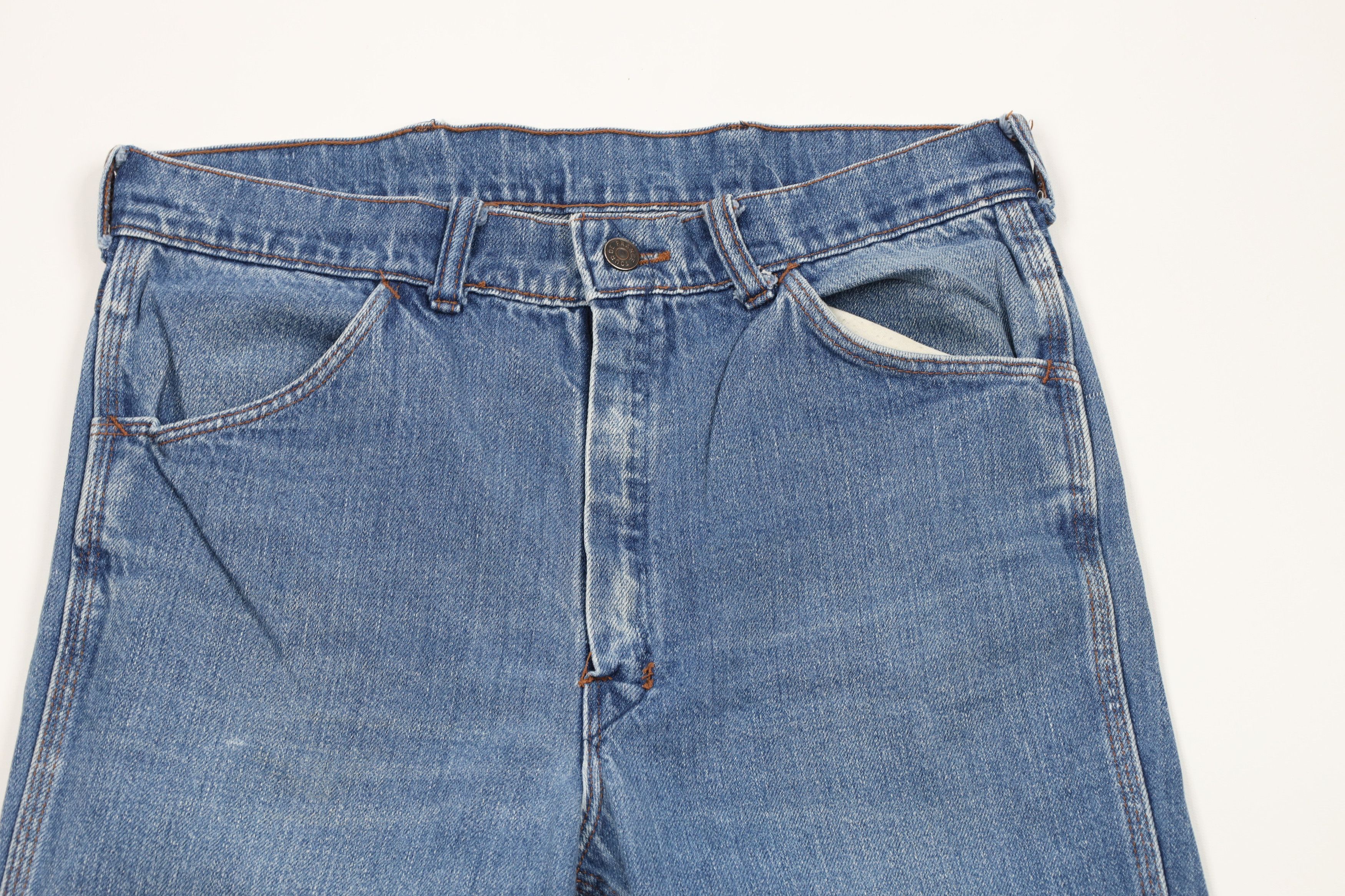 Vintage Vintage 70s Streetwear Wide Leg Bell Bottoms Jeans USA Size US 34 / EU 50 - 2 Thumbnail