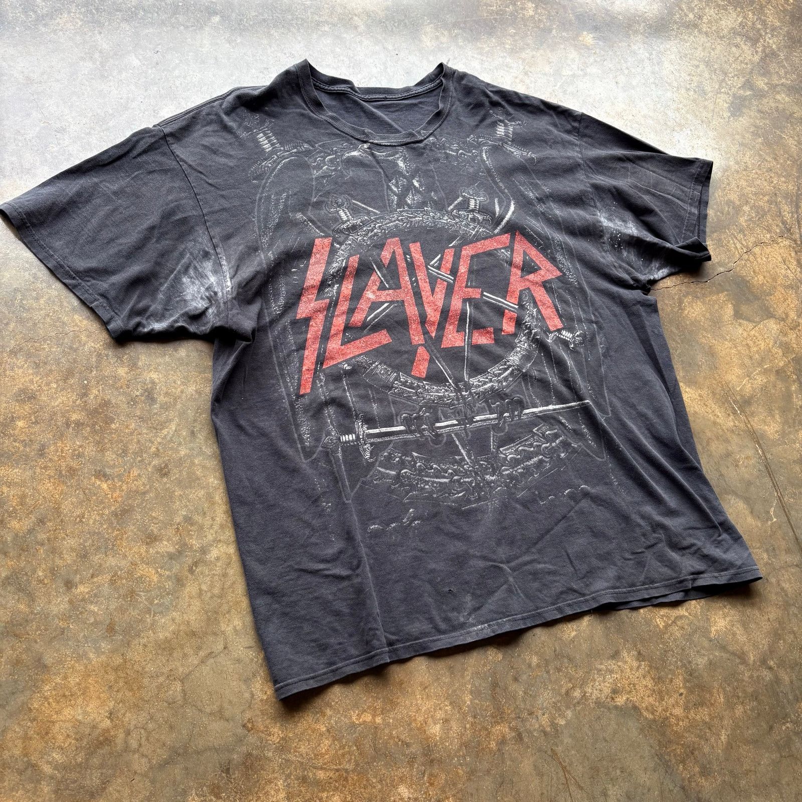 Slayer Vintage Y2K Super Faded Slayer T-shirt Size US L / EU 52-54 / 3 - 2 Thumbnail