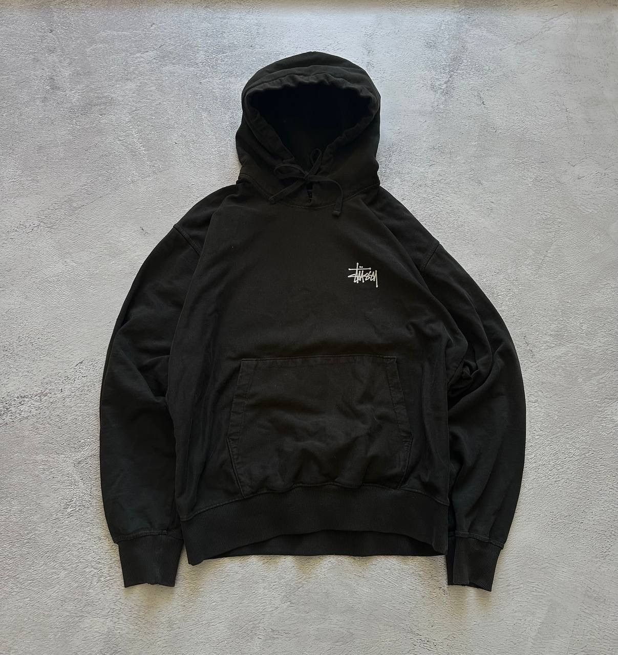 Stussy Stussy Basic Hoodie Mens Large Black Logo Hooded Size US L / EU 52-54 / 3 - 2 Thumbnail