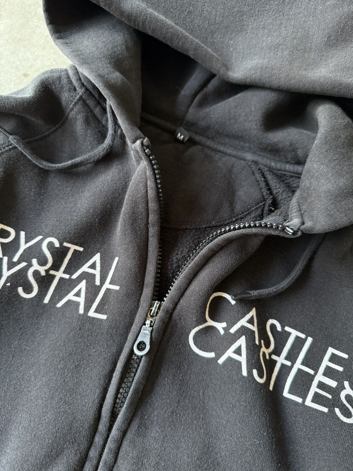 Vintage Crystal Castles 2013 “Kerosene” Zip Up Hoodie Size US S / EU 44-46 / 1 - 5 Thumbnail