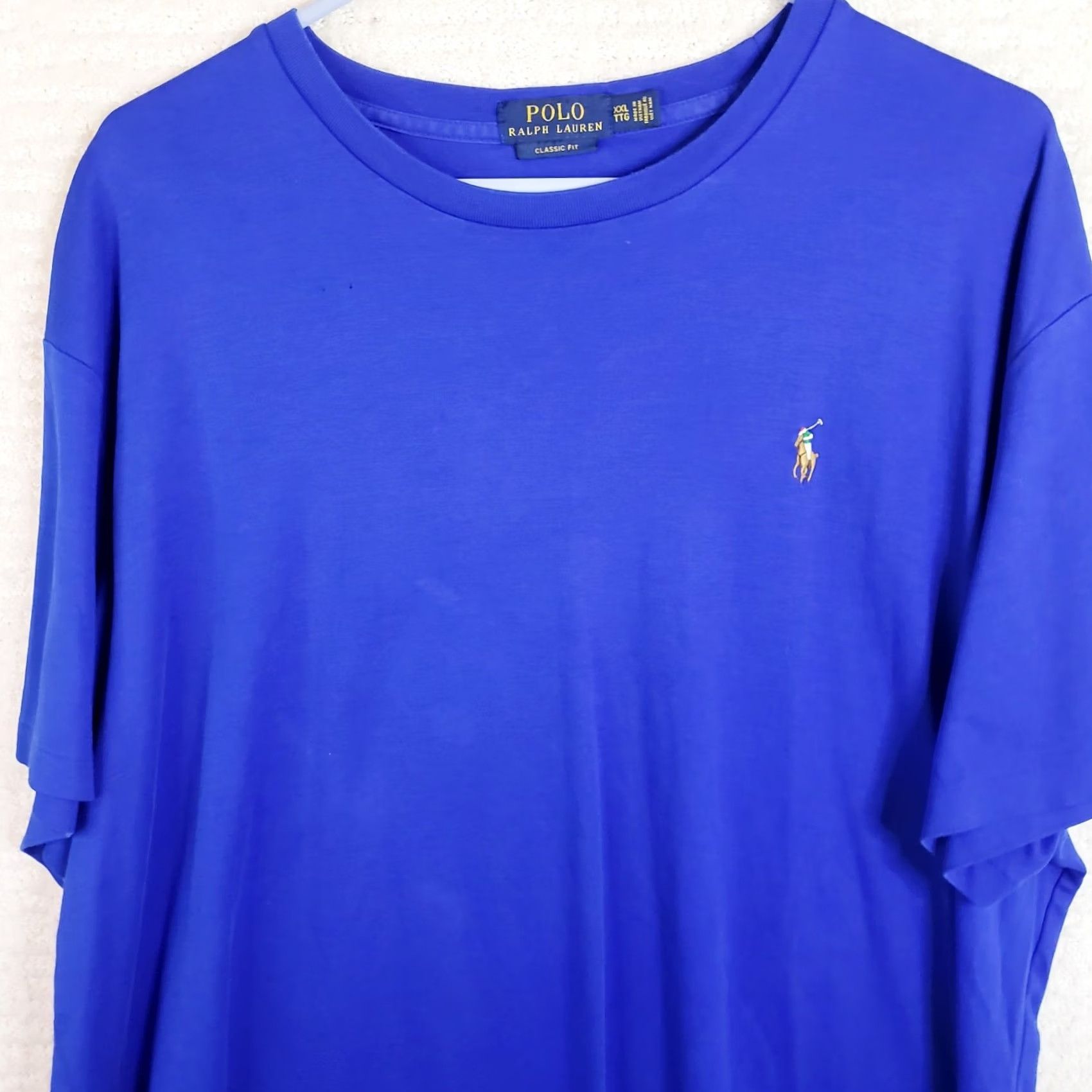 Polo Ralph Lauren Polo Ralph Lauren T Shirt Mens XXL Blue Cotton Short Sleeve Tee Size US XXL / EU 58 / 5 - 2 Thumbnail
