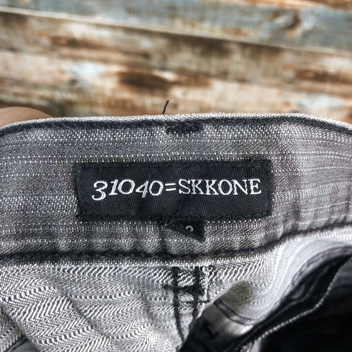 Japanese Brand Skkone Grey stripe cargo Casual Pants #A1434 Size US 32 / EU 48 - 17 Thumbnail