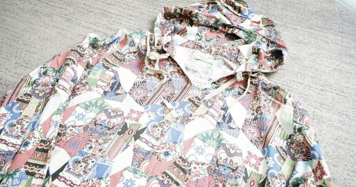 Iroquois Japan Iroquois Printed Viscose Blend Pullover Hoodie Size US S / EU 44-46 / 1 - 2 Thumbnail