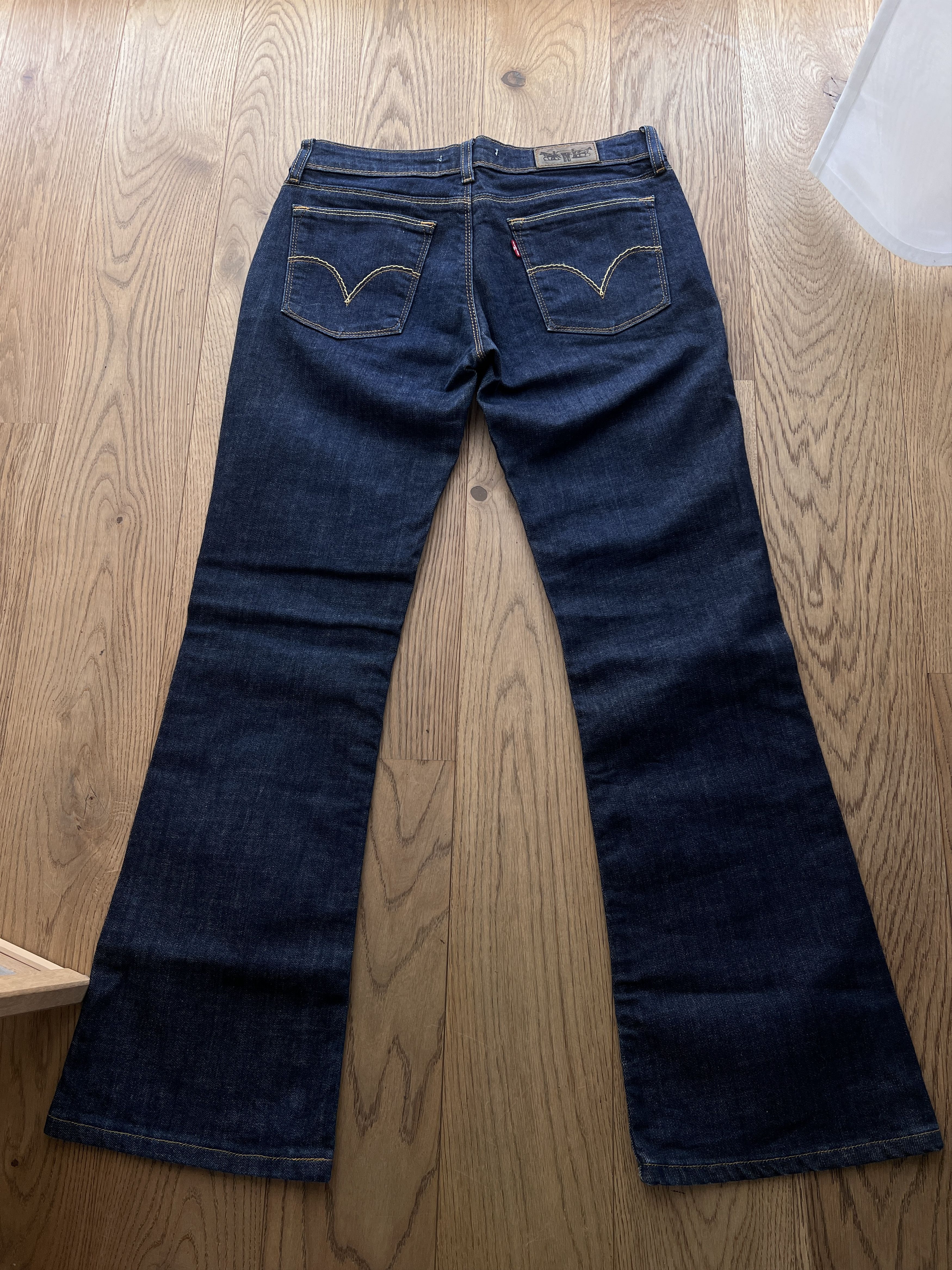 Levi's Vintage Clothing Levis 572 Low rise boot cut flared denim jeans y2k pants 00s Size US 31 - 1 Thumbnail