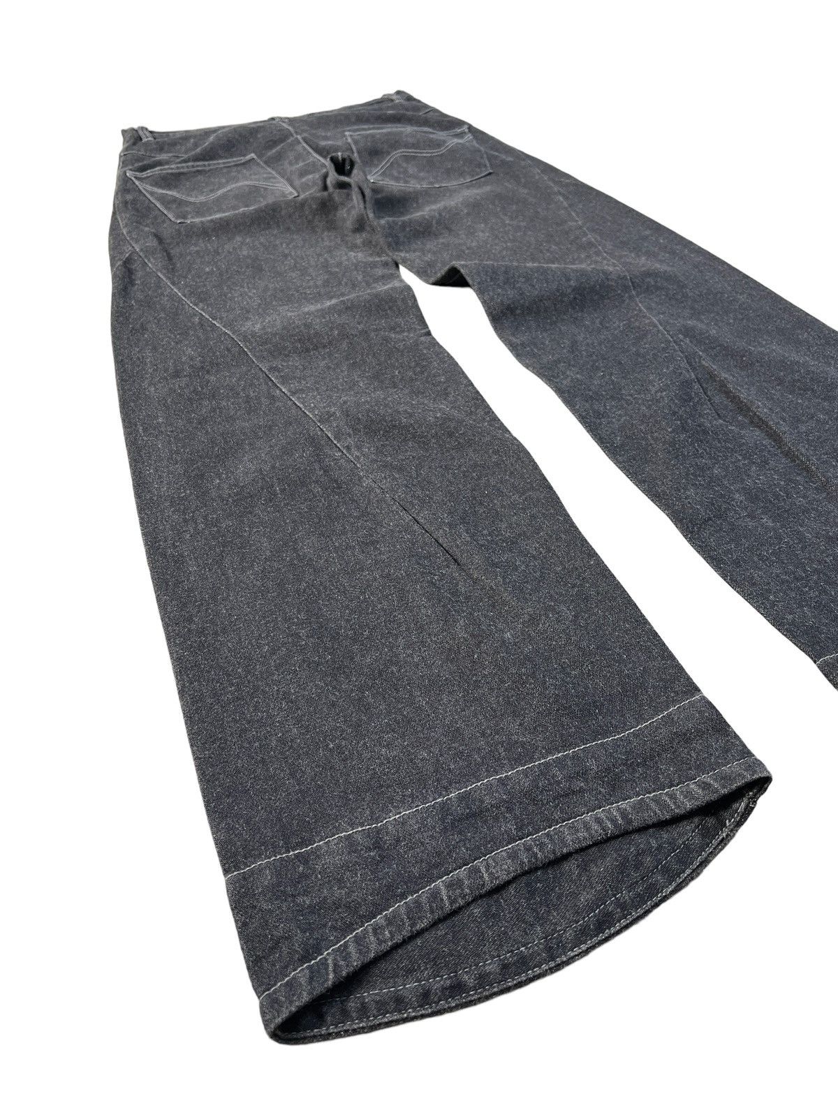 BERNINGS SHO Bernings Sho Wide Leg Reconstructed Jeans Size US 31 - 9 Thumbnail