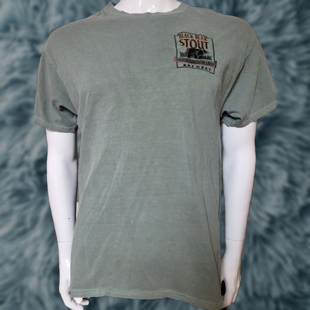 Vintage Tahquamenon Falls Black Bear Stout T-Shirt Large Paradise MI Beer Logo Blue 84 Men Short Sleeve Crew Neck Green 100% Cotton Graphic Tee Size US L / EU 52-54 / 3 - 1 Thumbnail