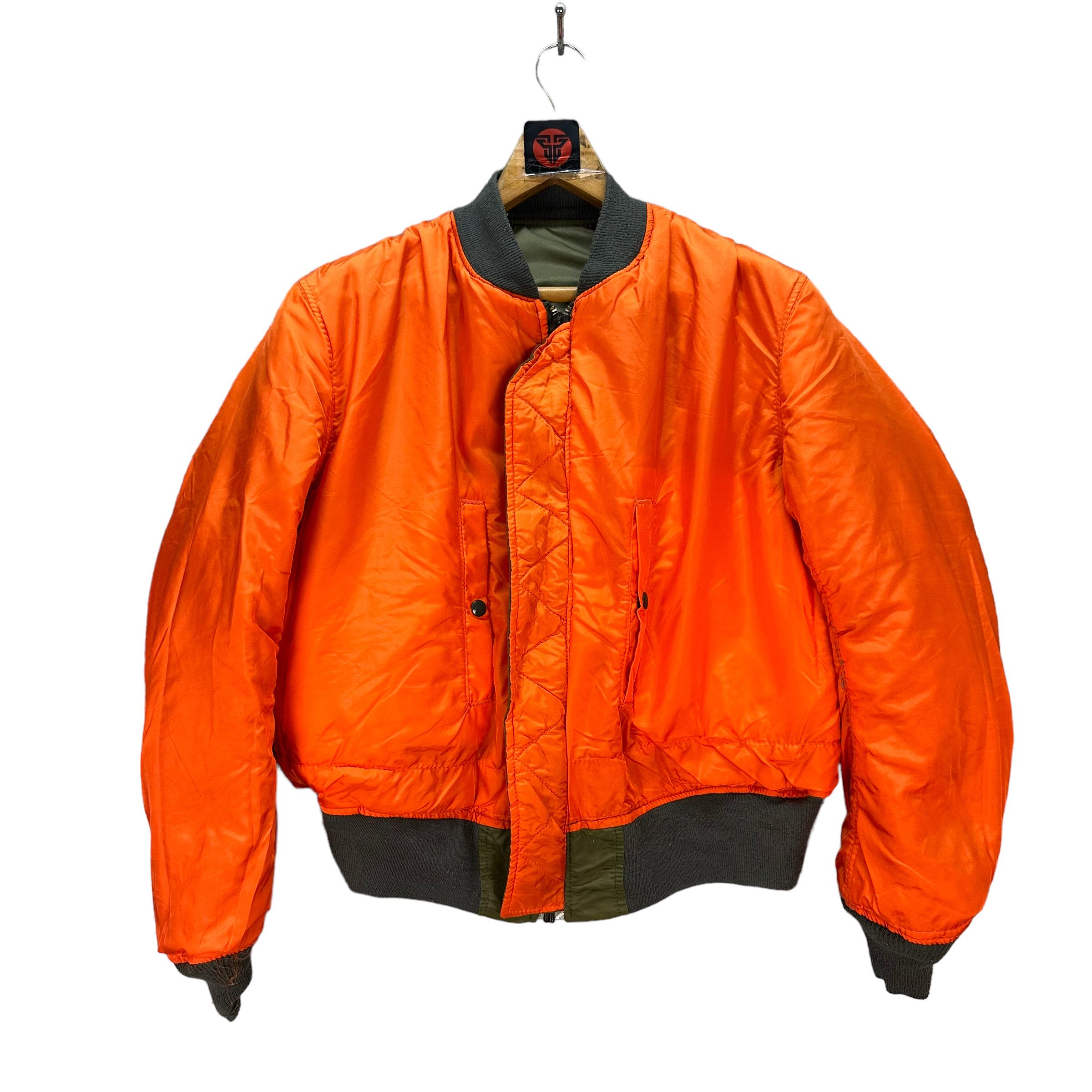 Alpha Industries VINTAGE ALPHA INDUSTRIES USAF MA-1 FLIGHT JACKET #7695-165 Size US L / EU 52-54 / 3 - 12 Thumbnail