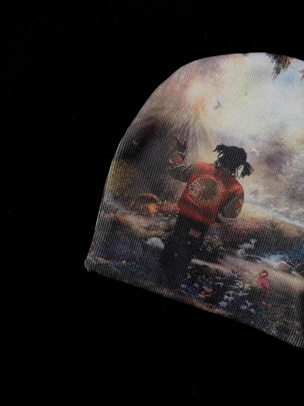 Japanese Brand Y2k Chief Keef The Garden of Eden No Cuff Knit Beanie Hat Size ONE SIZE - 3 Thumbnail