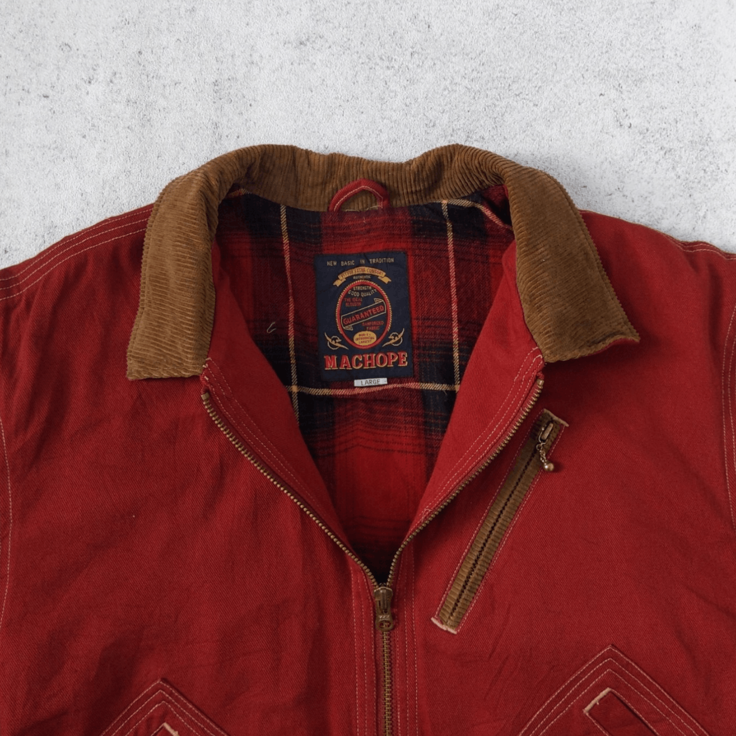 Japanese Brand Vintage Machope Jacket Salmon Size US XL / EU 56 / 4 - 10 Thumbnail