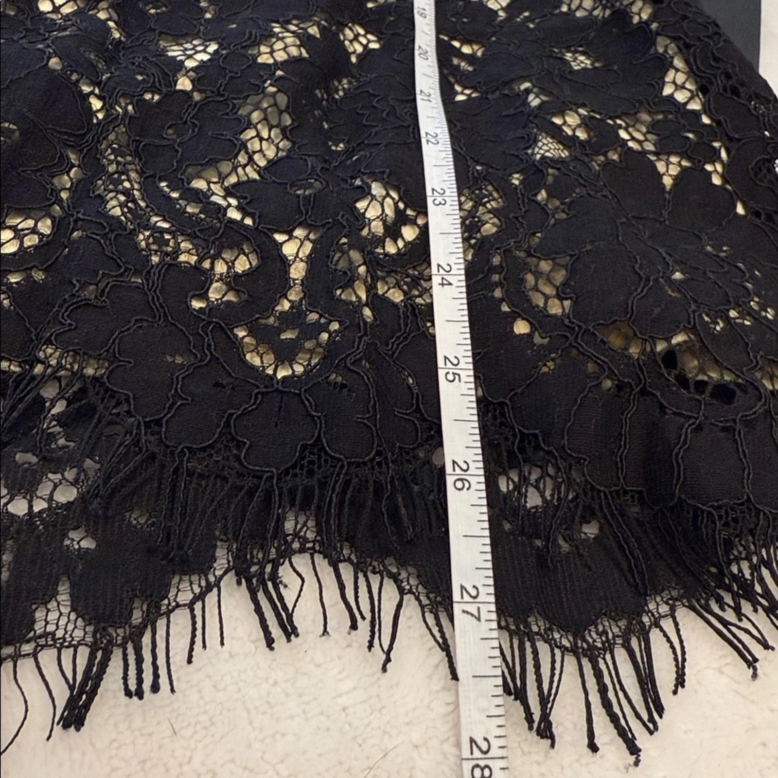 Lulus Lulu's Black & Cream Lace Mini Dress lined SZ SM Size S / US 4 / IT 40 - 12 Thumbnail