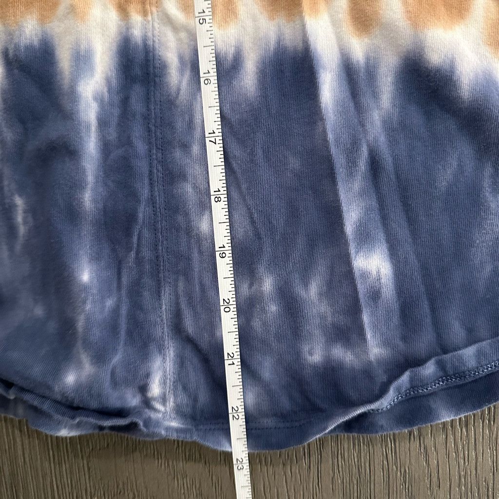 Madewell Cream Brown Blue Tie-Dye Newville Tee Size S / US 4 / IT 40 - 9 Thumbnail