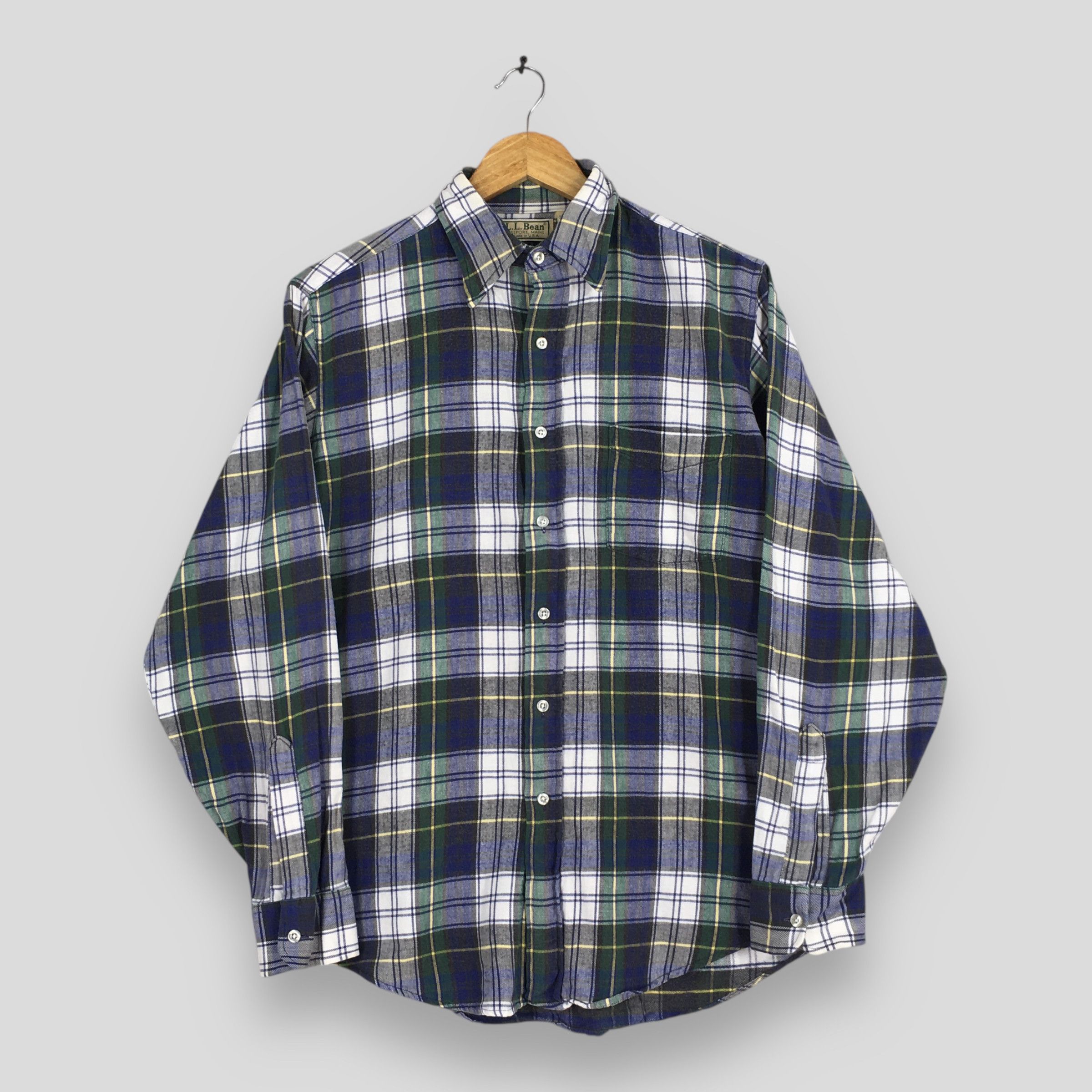 L.L. Bean Vintage LL Bean Flannel Checkered Shirt Medium Size US M / EU 48-50 / 2 - 1 Thumbnail