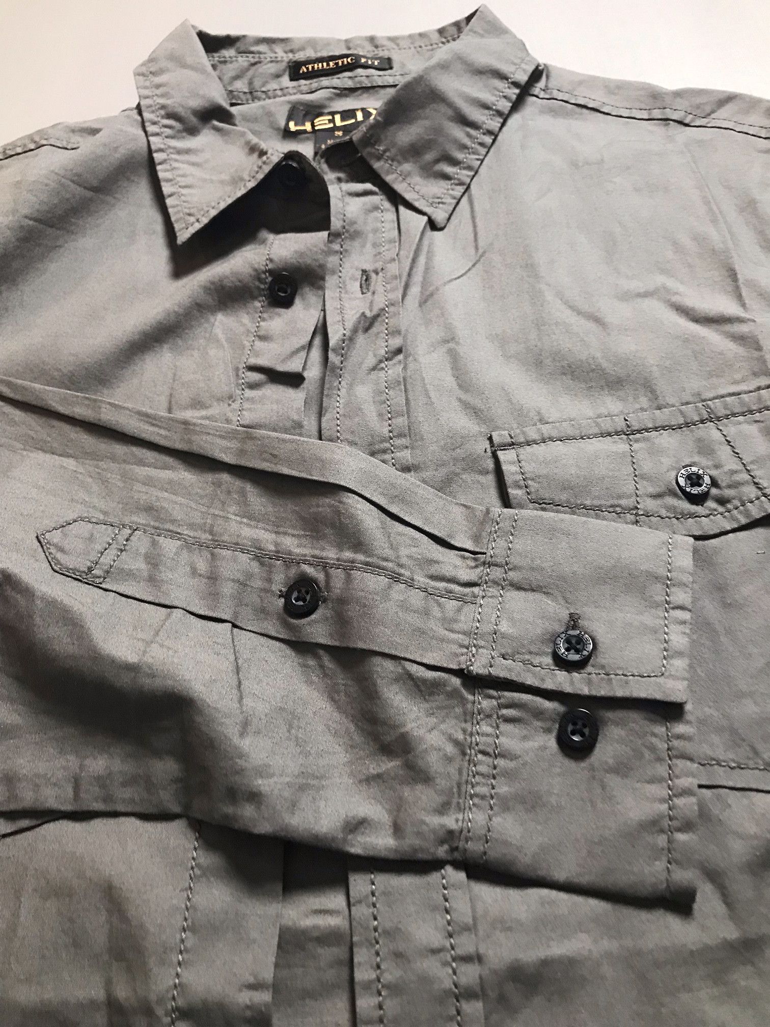 Helix Helix Grey Button-Down Longsleeve Size US S / EU 44-46 / 1 - 4 Thumbnail