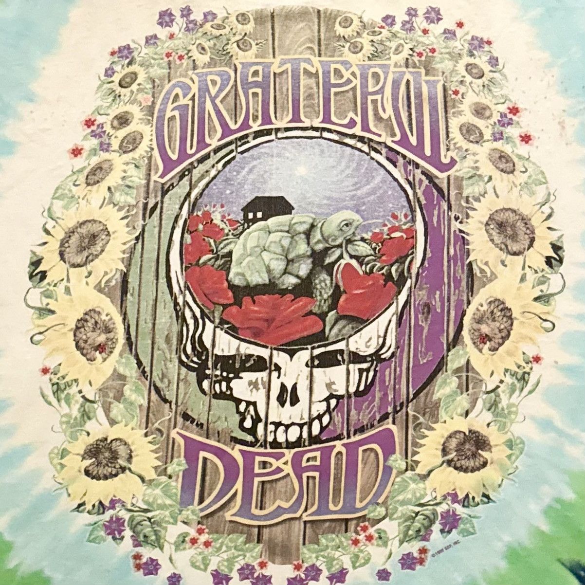 Vintage Vintage 1999 Grateful Dead Terrapin Station Liquid Blue Tee Size US XL / EU 56 / 4 - 7 Thumbnail