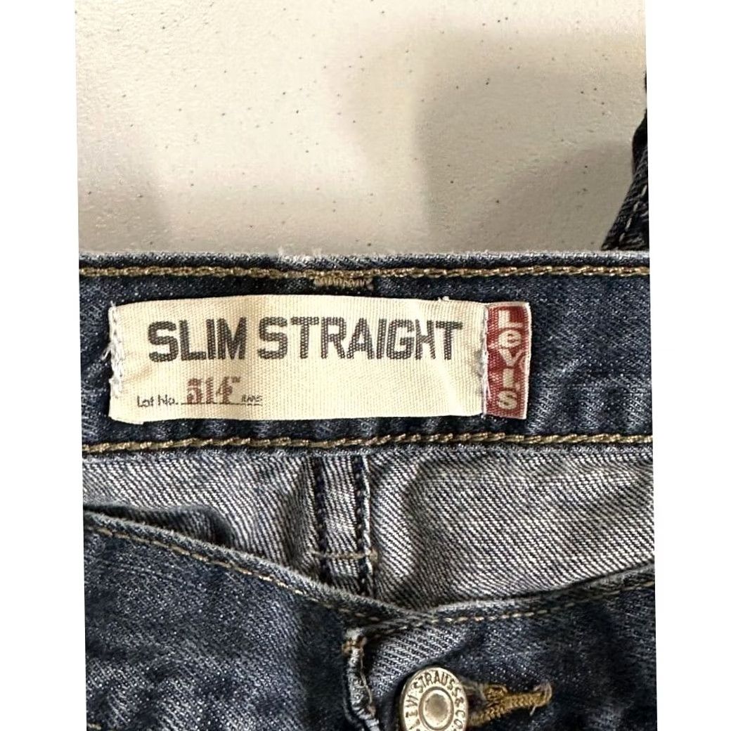 Levi's Levi's 514 Jeans Mens 38X30 Blue Slim Straight Cotton Denim Red Tab Pockets Denim Pants Straight Slim Mens 38X30 Blue Levi's 514 Jeans Mens Size US 38 / EU 54 - 4 Thumbnail