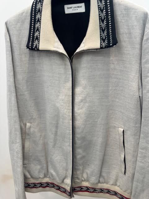 Saint Laurent Paris Saint Laurent beige bomber jacket Size US M / EU 48-50 / 2 - 9 Thumbnail
