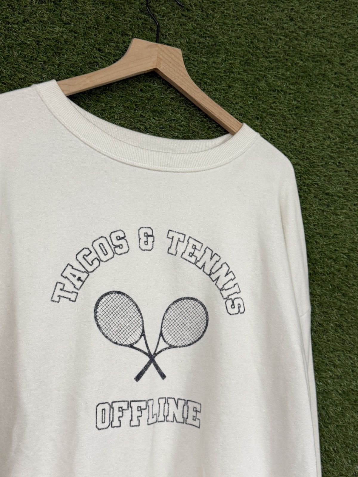 Other Offline by Aerie Tacos Tennis Oversized Sweatshirt Large Size L / US 10 / IT 46 - 2 Thumbnail
