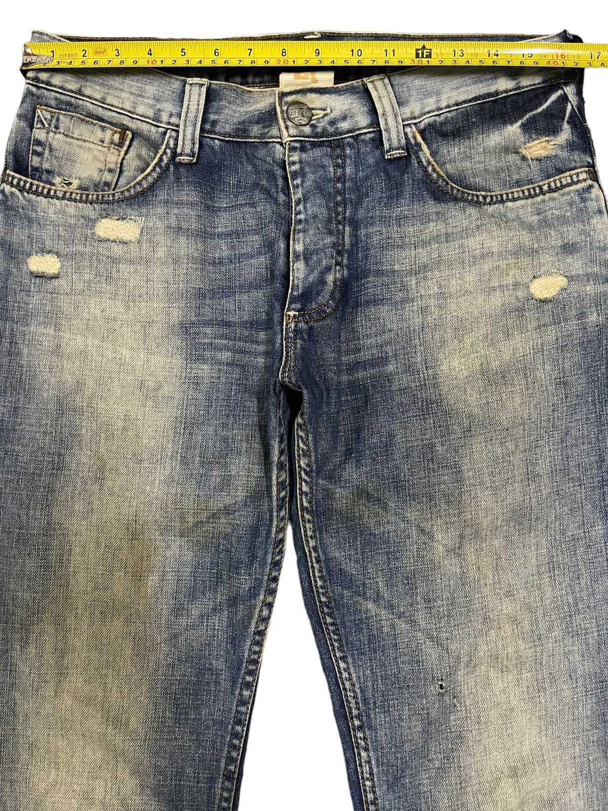 Zara Vintage Zara Blue Wash Style Distress Jeans Size US 32 / EU 48 - 9 Thumbnail