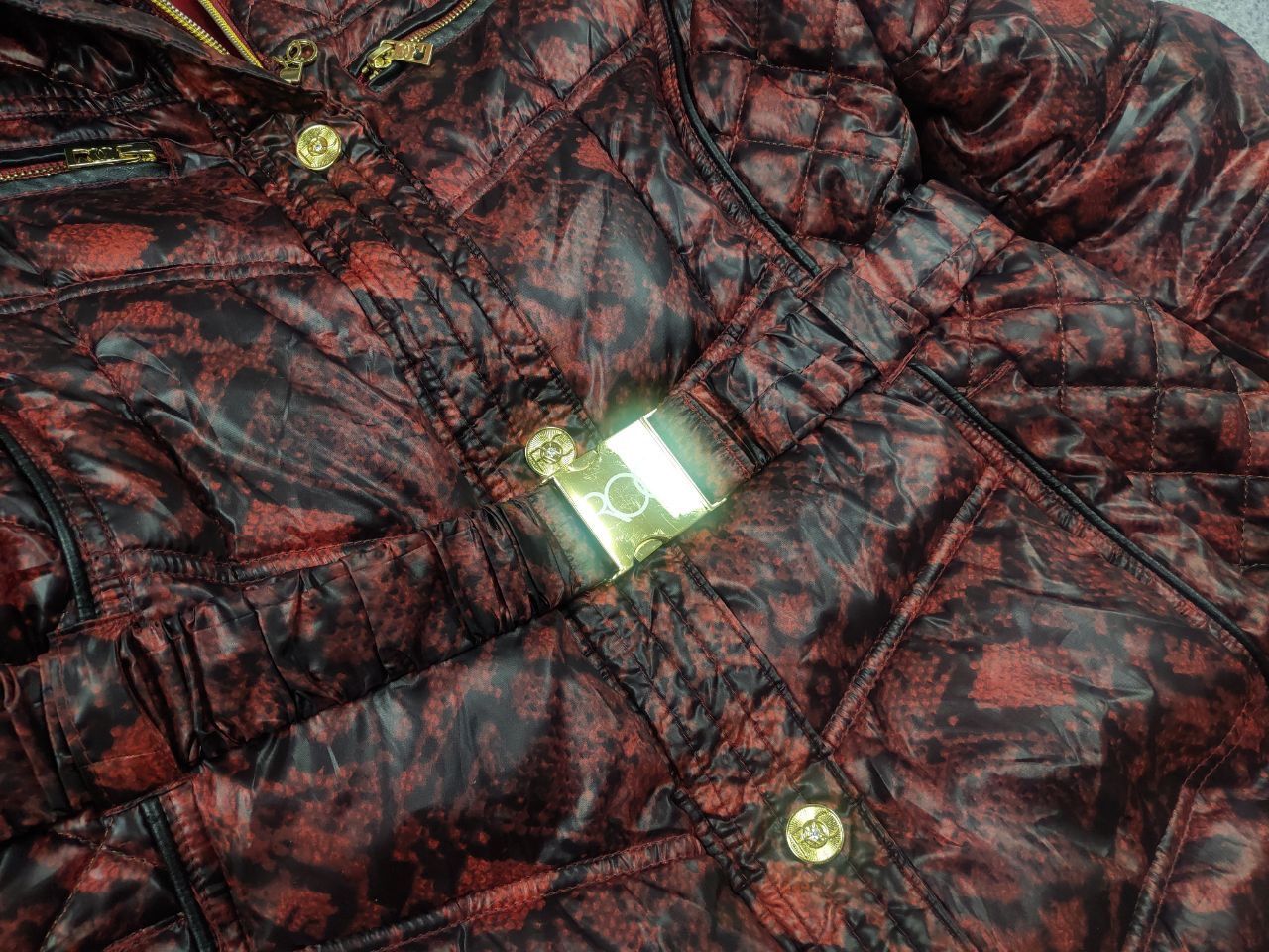 Rocawear Vintage Rocawear Y2K Style red pattern Fur Hoodie Jacket LGB Size L / US 10 / IT 46 - 8 Thumbnail