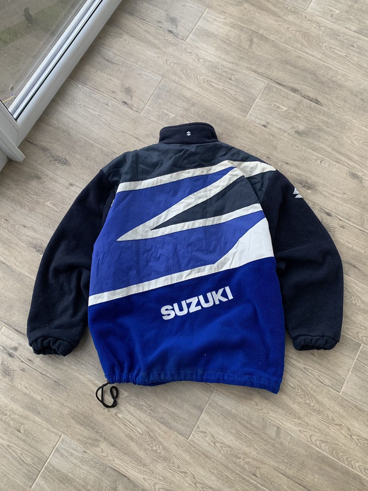 NASCAR 🔥 VINTAGE SUZUKI RACING GSX FLEECE JACKET Size US L / EU 52-54 / 3 - 2 Thumbnail