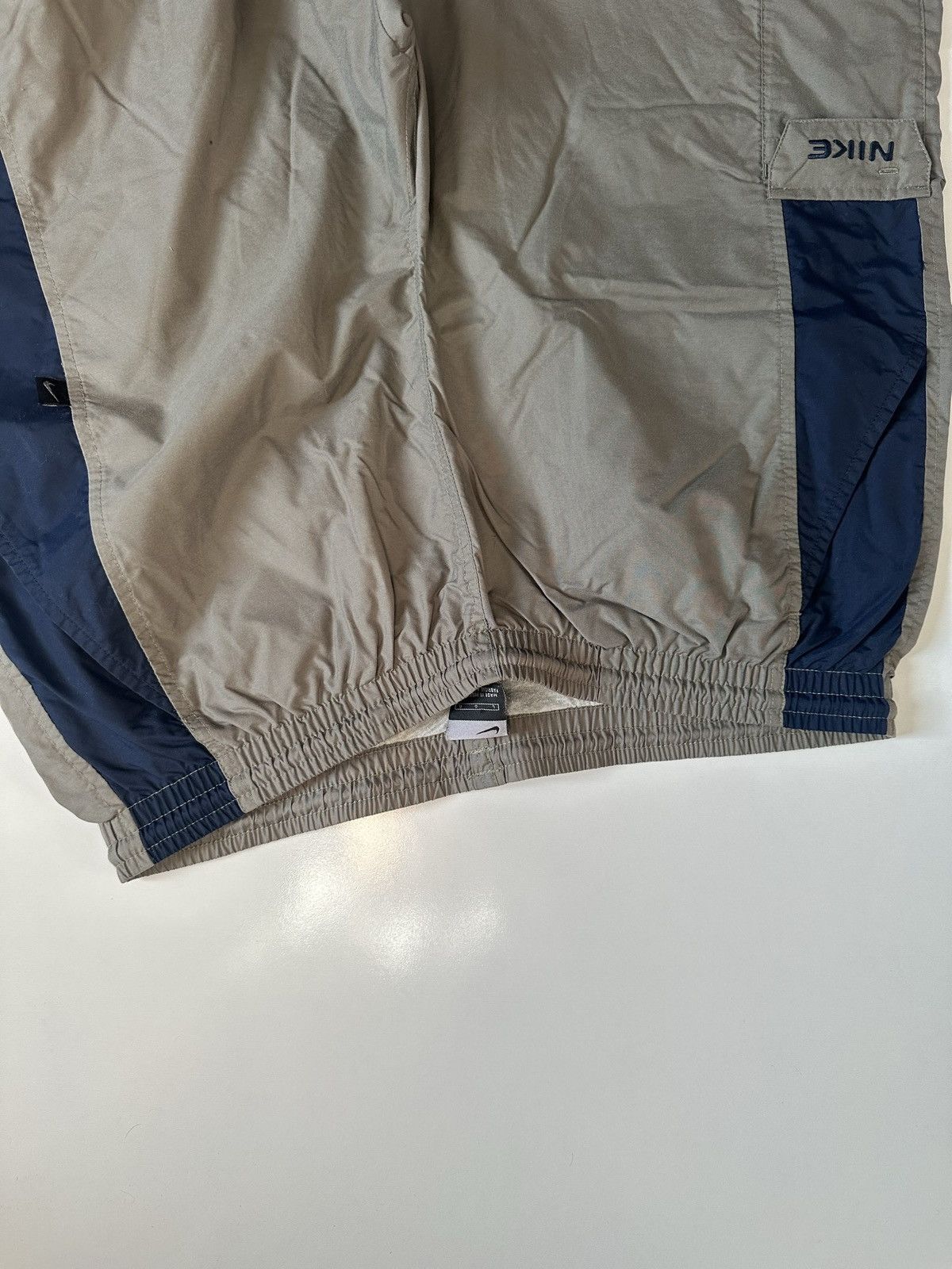Nike × Vintage Vintage Nike Y2k Lined Baggy Fit Athletic Pant Tan Blue L Size US 36 / EU 52 - 6 Thumbnail