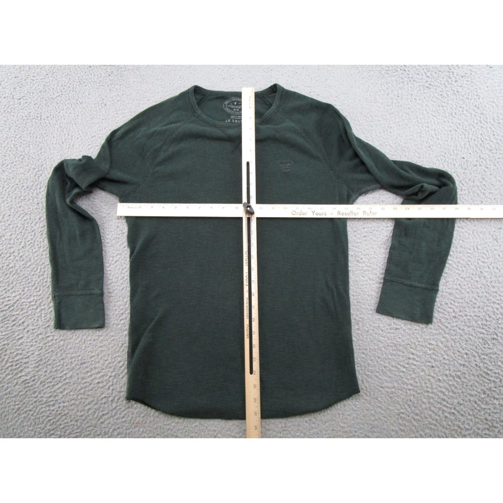 American Eagle Outfitters American Eagle Outfitters Shirt Mens M Green Thermal Waffle Knit Crew Neck Classic AE Legend Vintage: No Size US M / EU 48-50 / 2 - 4 Thumbnail