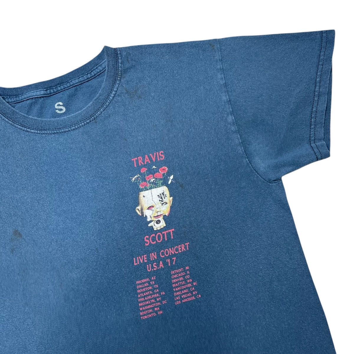 Rap Tees × Travis Scott 2017 Travis Scott Cactus Jack US Tour T-Shirt Size US S / EU 44-46 / 1 - 12 Thumbnail