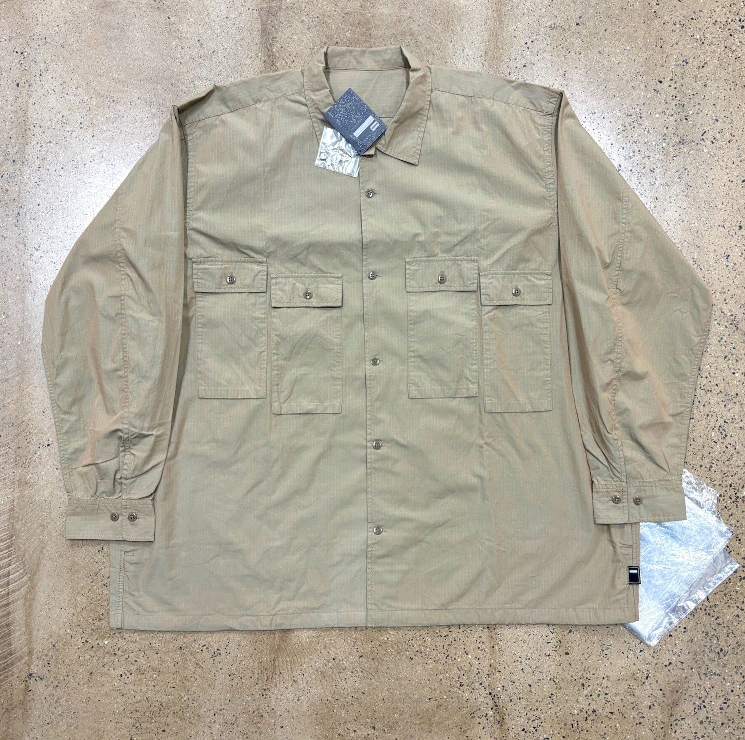 Other BROCHURE Oversized Khaki Flag Shirt Jacket Size US L / EU 52-54 / 3 - 1 Thumbnail