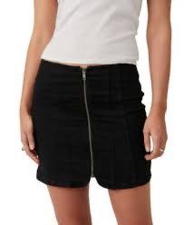 Free People Free People We The Free Layla Black Denim Mini Skirt Sz 4 Size 27" / US 4 / IT 40 - 7 Thumbnail