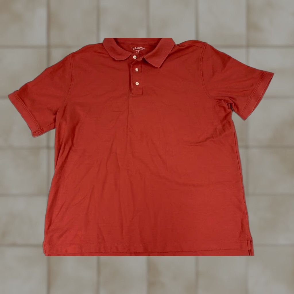 Croft & Barrow Croft & Barrow Polo Shirt MEns Large Pink Solid Short Sleeve Collared Logo Classic Golf Men’s Shirt Size US L / EU 52-54 / 3 - 1 Thumbnail