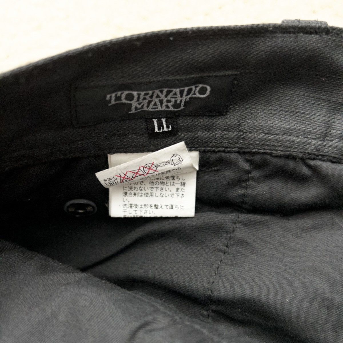 Le Grande Bleu (L.G.B.) × Tornado Mart Tornado Mart Waxed Cargo Denim Size US 33 - 5 Thumbnail